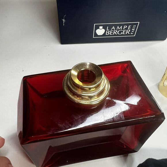 lampe berger lamp cube red Comes With Accessories And Box - Picture 6 of 8